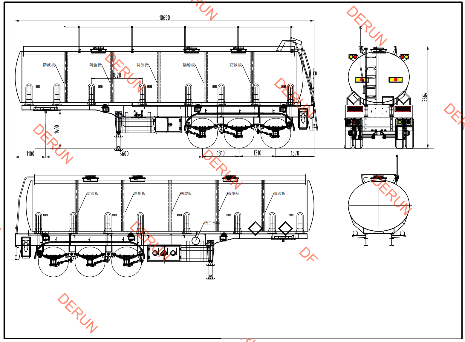 Gambar semi trailer tangki oli 30 cbm