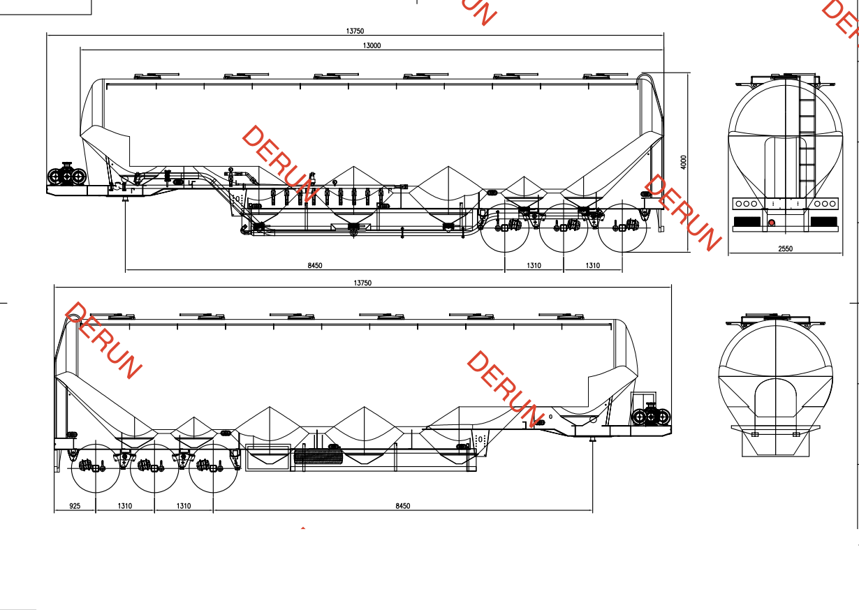 Gambar 56 CBM Cement Tank Tank Trailer