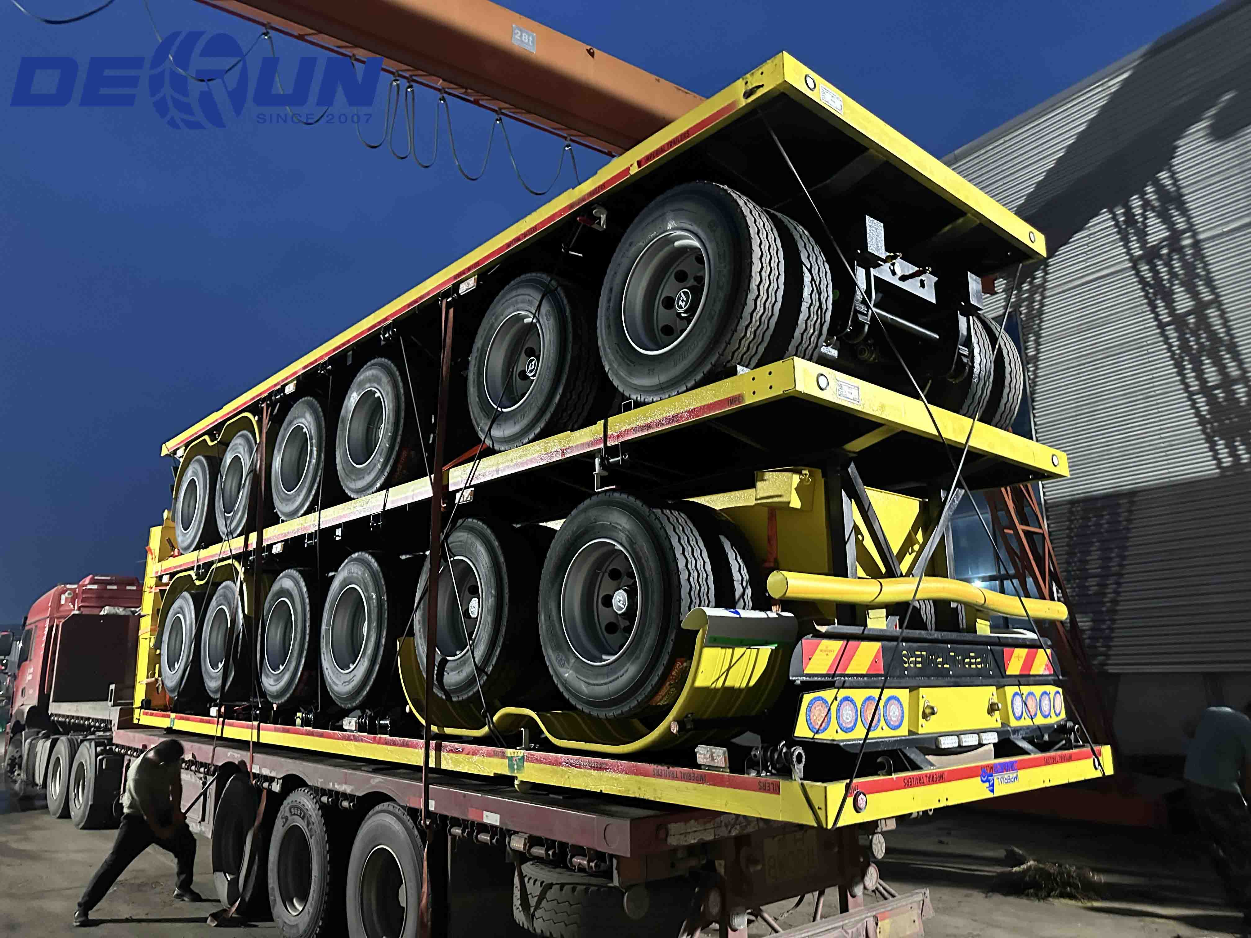 Tiga trailer semi flatbed akan dikirim ke Mozambik