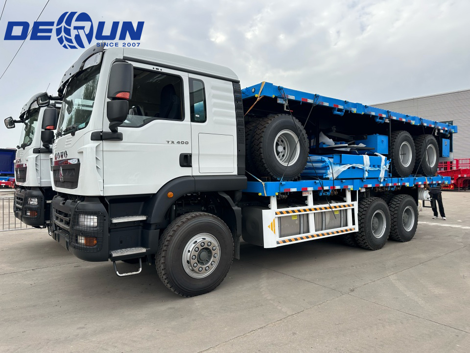 Tiga set trailer HOWO TX 400 tenaga kuda akan dikirim ke Somalia