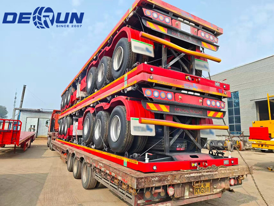 Tiga Set Semi-trailer Flatbed akan Dikirim ke Zambia
