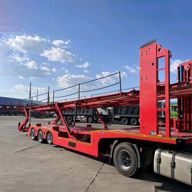 Trailer Semi Beban Kontainer Pengangkut Mobil 3 Gandar 8
