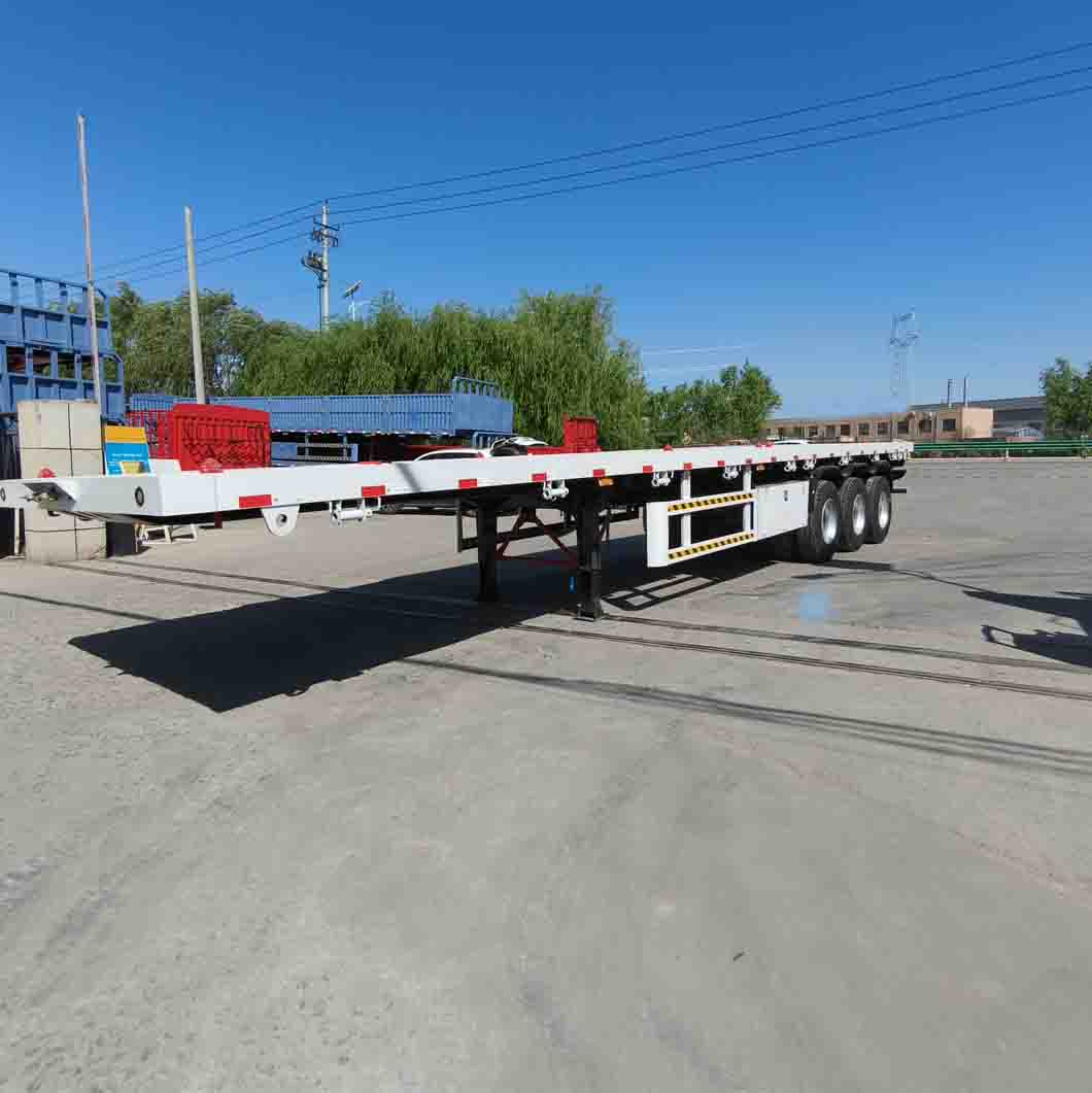 Trailer Semi Flatbed 3 Gandar Dirancang untuk Tanzania