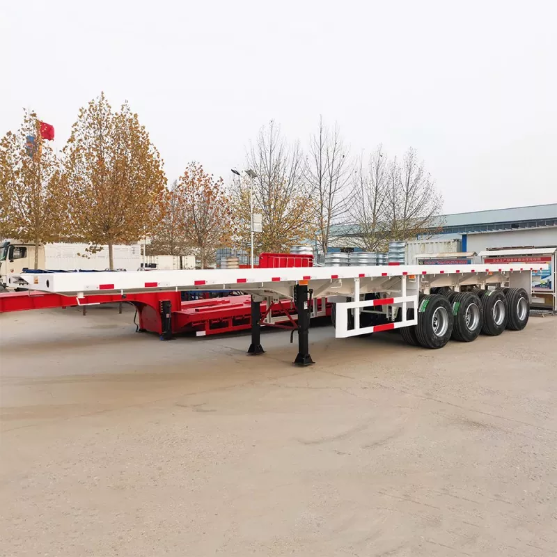 Trailer Semi Flatbed 4 Gandar 80Ton