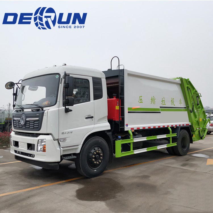 Truk kompresor sampah enam roda Dongfeng 4x2