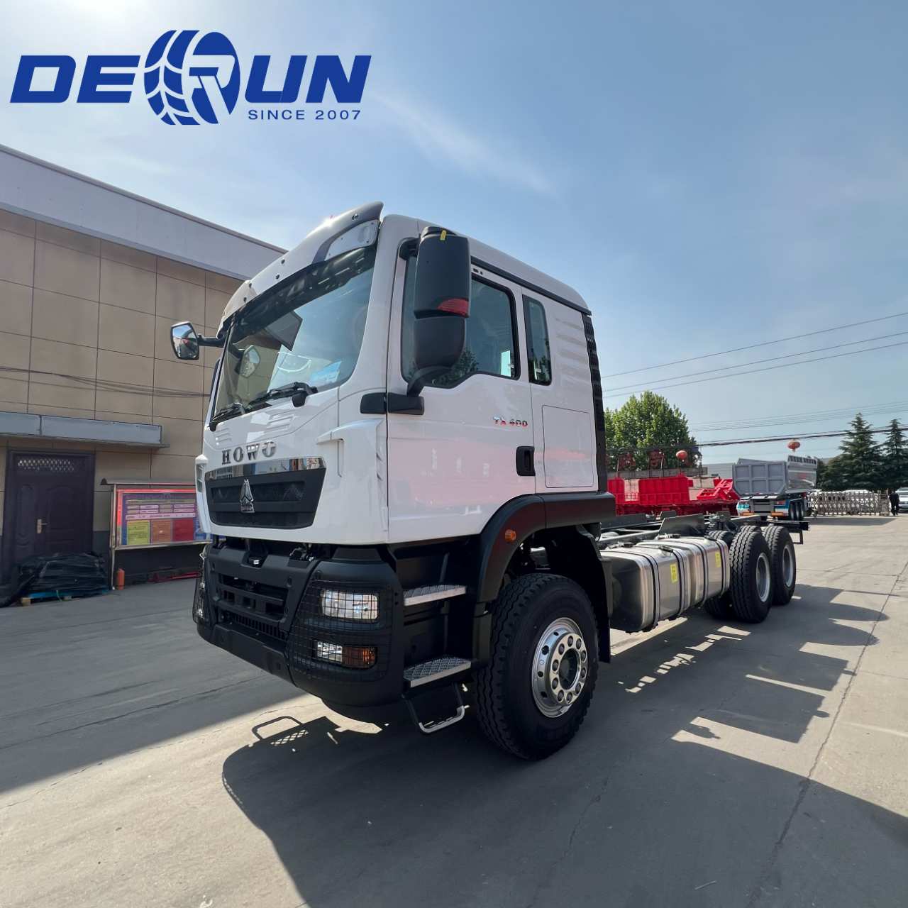 Sinotruk Howo 6x4 TX Truk Chassis Kargo untuk Ethiopia