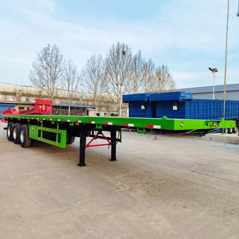 Trailer Semi Flatbed Tri Gandar 40FT